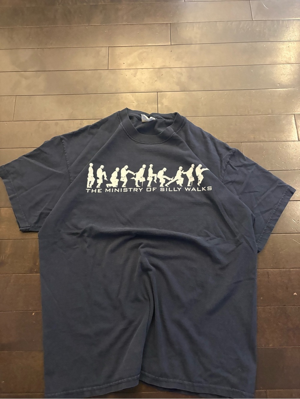 Vintage The Ministry of Silly Walks Navy Graphic Men’s T-Shirt